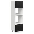vidaXL Skrinka na rúru PORTO Čierny dub 60 x 57 x 207 cm