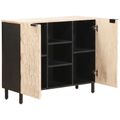 vidaXL Servírovacia skriňa Biele umývanie dokončenie 90 x 33 x 75 cm
