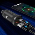 Devia car charger Smart Mini PD QC 3.0 30W 1x USB 1x USB-C white