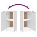 vidaXL Komoda biela 30x30x70 cm spracované drevo