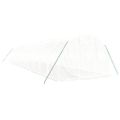 vidaXL Fóliovník s oceľovým rámom biely 36 m² 12x3x2 m