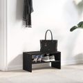 vidaXL Regál na topánky stohovateľné čierny dub 60x30x30,5 cm