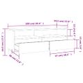 vidaXL TV skrinka dub sonoma 100x34,5x44,5 cm spracované drevo