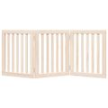 vidaXL Skladacia brána pre psa, 3 panely, 150 cm, topoľové drevo