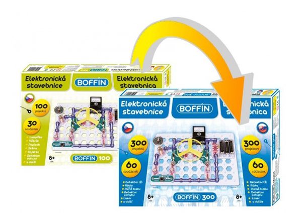 Elektronická stavebnica BOFFIN I 100 - rozšírenie na BOFFIN I 300