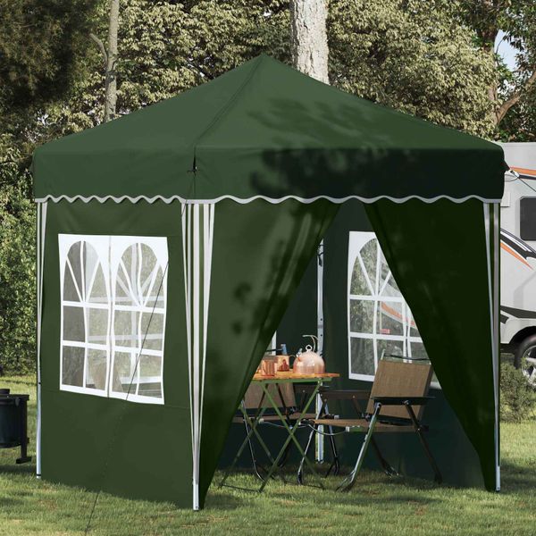 vidaXL Prístrešok na párty 195 x 195 x 245 cm Zelená Oxfordská látka
