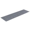 vidaXL Schodové rohože, samolepiace, 15 ks, 76x20 cm, svetlosivé, obdĺžnikové