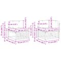 vidaXL Záhradná súprava gaučov 6 ks Prírodná a antracitová