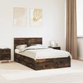 vidaXL Rám postele Dymová dub 120 x 200 cm Inžinierske drevo