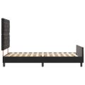 vidaXL Posteľ s pružinovým rámom Čierna 100 x 200 cm Zamat