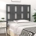 vidaXL Čelo postele sivé 95,5x4x100 cm masívna borovica