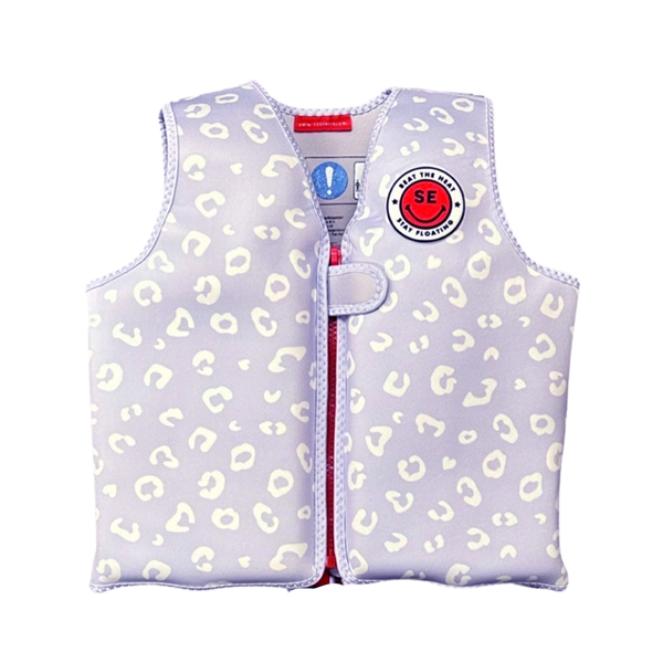 Plávacia vesta pre deti Leopard Lila 3–5 rokov