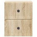 vidaXL Nástenná nočná skrinka Dub sonoma 33 x 34,5 x 40 cm