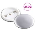 vidaXL Stroj na výrobu odznakov + 500 komponentov 37 mm