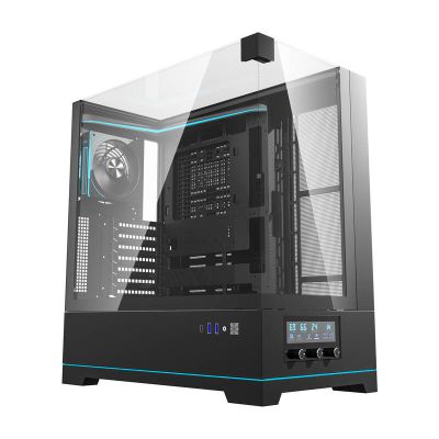 Počítačová skriňa Darkflash DY450 PRO + ventilátor (čierna)