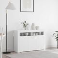 vidaXL Servírovacia skriňa Biela 116 x 30 x 75 cm Kompozitné drevo