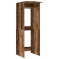 vidaXL Kabinet na práčku s úložiskom Staré drevo 67,5 x 68 x 200 cm