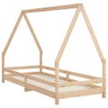 vidaXL Rám detskej postele 90x200 cm masívna borovica