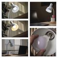 Stolná lampa EMOS Z7640W POPPY s žiarovkou E27, biela