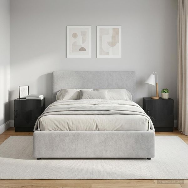 vidaXL Nočný stolík 2 ks Čierna 43 x 34,5 x 47 cm Kompozitné drevo