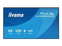 65" Trieda uhlopriečky displej LCD s LED podsvietením - digital signage - s vstavaným prehrávačom médií SoC - 4K UHD (2160p) 3840 x 2160 - čierny rám s matným povrchom
