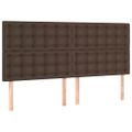 VidaXL Čelo postele hnedé 180x5x118/128 cm umelá koža