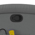 vidaXL Masážne kreslo s polohovacím mechanizmom, tmavosivá látka