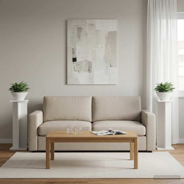 vidaXL Stojan na rastliny 2 pcs Biely 25 x 25,5 x 80,5 cm