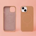 Silicone Thin Mag case for iPhone 17 6,3" / 18 6,3" caramel