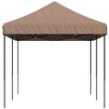vidaXL Skladací pop-up párty stan hnedý 580x292x315 cm
