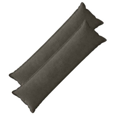 vidaXL Poťah na podložku 2 ks HOUTEN Antracitová 40 x 145 cm manšestr