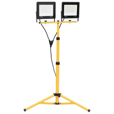 vidaXL LED reflektor so statívom 2x100 W teplé biele svetlo
