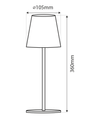 TR-101M LED stolní lampa - černá Trixline