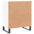 vidaXL Komoda biela 60x35x70 cm spracované drevo
