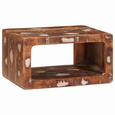vidaXL Nočný stolík Hnedá 45 x 30 x 24 cm Masívne obnovené drevo