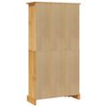 vidaXL Knižnica, 4 poličky, mexická borovica Corona 80x29x150 cm