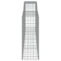 vidaXL Oblúkový gabionový kôš 400x50x120/140 cm pozinkované železo