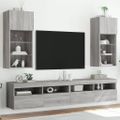 vidaXL TV skrinky s LED svetlami 2 ks sivé sonoma 40,5x30x90 cm