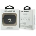 Obal Karl Lagerfeld Silicone Karl Head 3D na AirPods Pro 3 čierny