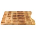 vidaXL Stolová doska so zakrivením 120x60x2,5 cm surový mangový masív