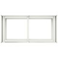 vidaXL Záhradný kvetináč Biela 80 x 40 x 60 cm Studený valcovaný oceľ