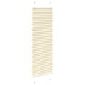 vidaXL plisovaná roleta krémová 45x100 cm Šírka látky 44,4 cm
