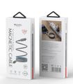 Magnetický kábel yesido CA172L 27W type-c/lightning 1M 3A sivý