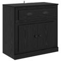 vidaXL Highboard Čierny dub 70 x 35,5 x 67,5 cm Kompozitné drevo