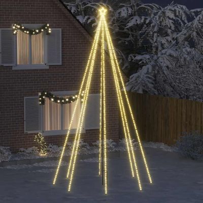 vidaXL LED vodopádové svetlá na vianočný stromček interiérové a exteriérové 800 LED diód 5 m