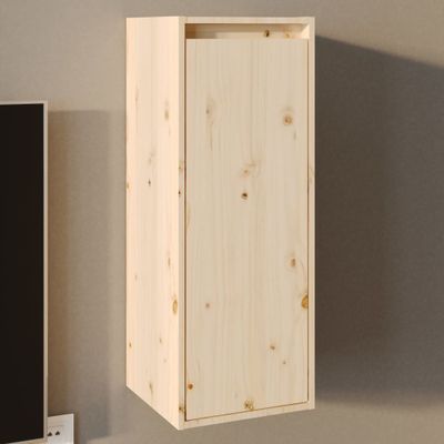 vidaXL Nástenná skriňa 30x30x80 cm masívna borovica