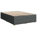 vidaXL Posteľ boxspring s matracom Tmavosivá 140 x 190 cm Látka