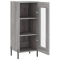 vidaXL Komoda sivý dub sonoma 34,5x34x90 cm spracované drevo