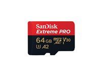 Pamäťová karta flash (adaptér microSDXC na SD vrátane) - 64 GB - A2 / Video Class V30 / UHS-I U3 / Class10 - microSDXC UHS-I