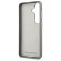Puzdro Karl Lagerfeld Saffiano Double Heads Metal pre Samsung Galaxy S26 strieborná
